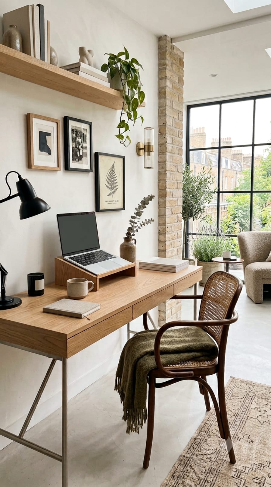 A freelancer's home office workspace